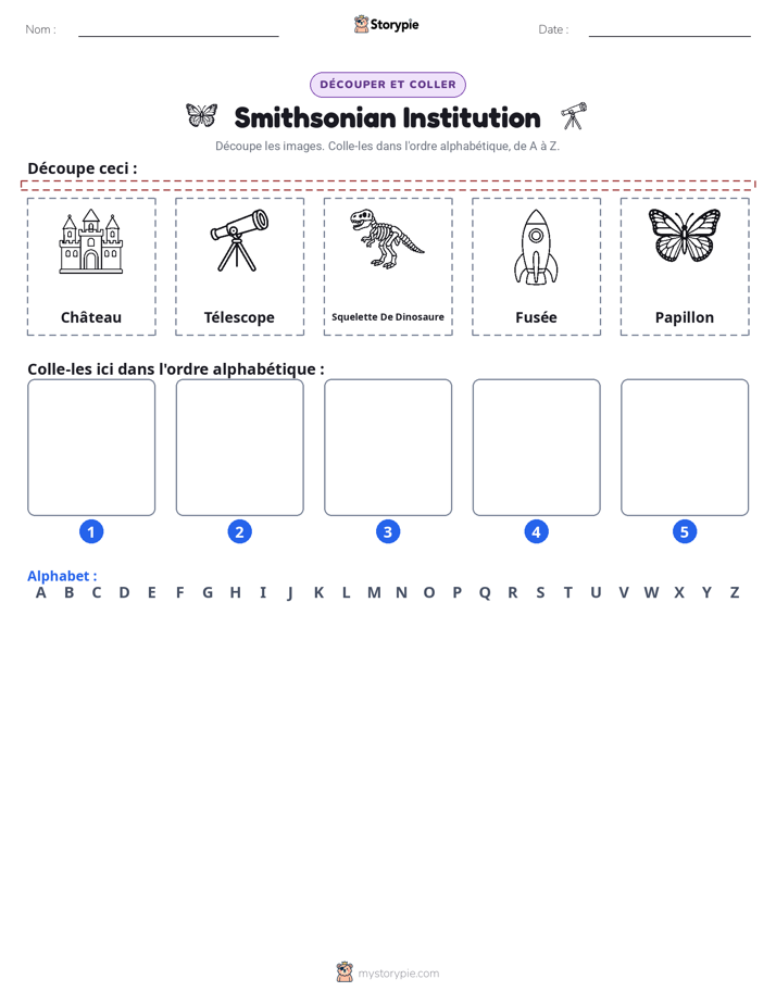Découper & Coller l'Alphabet