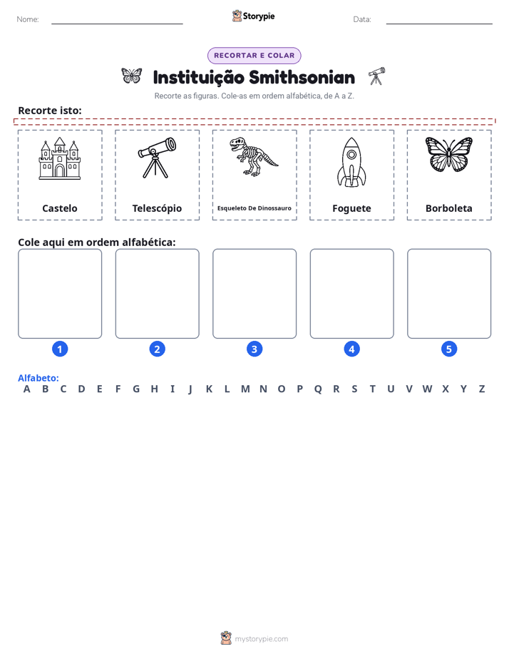 Recortar & Colar Alfabeto