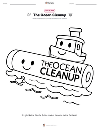 The Ocean Cleanup druckbare Arbeitsblatt Vorschau