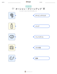 オーシャン・クリーンアップ の印刷可能ワークシートプレビュー