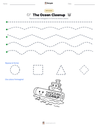 Anteprima della scheda stampabile di The Ocean Cleanup