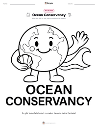 Ocean Conservancy druckbare Arbeitsblatt Vorschau