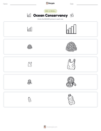 Ocean Conservancy printable worksheet preview