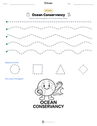 Anteprima della scheda stampabile di Ocean Conservancy