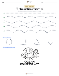 Podgląd drukowalnego arkusza ćwiczeń Ocean Conservancy