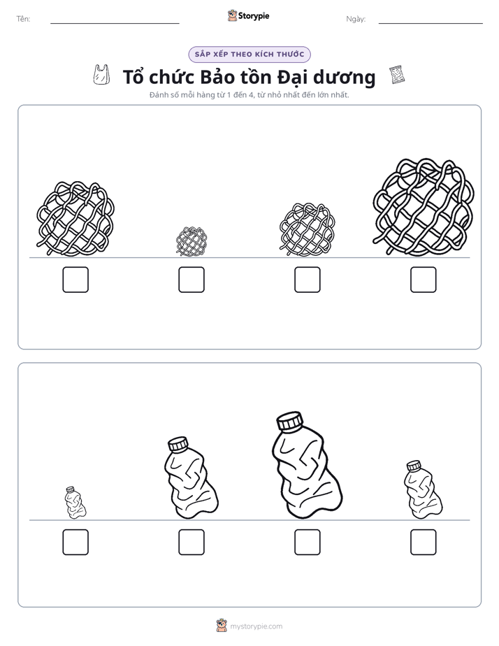 Thứ Tự Kích Thước