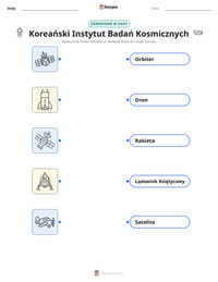 Podgląd drukowalnego arkusza ćwiczeń Koreański Instytut Badań Kosmicznych