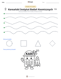 Podgląd drukowalnego arkusza ćwiczeń Koreański Instytut Badań Kosmicznych