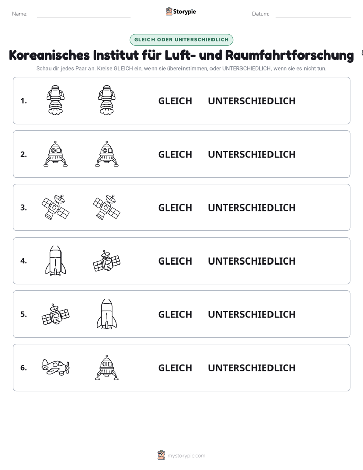 Gleich oder Anders