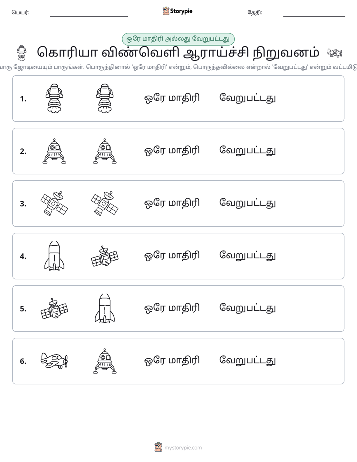 அதே அல்லது மாறுபட்டது