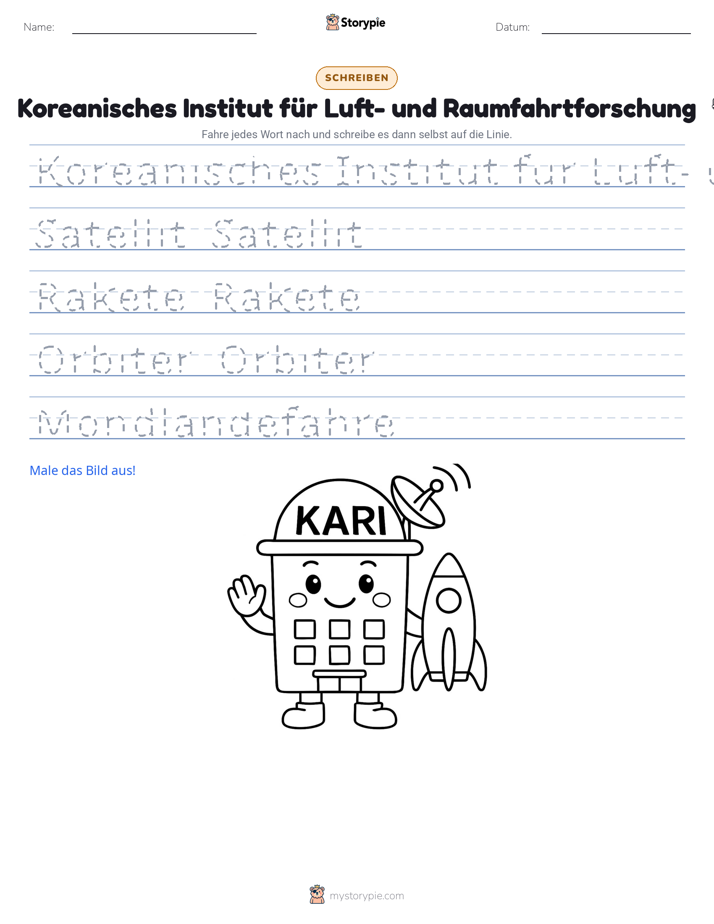 Schreibübung