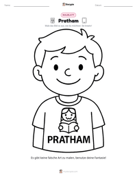 Pratham druckbare Arbeitsblatt Vorschau