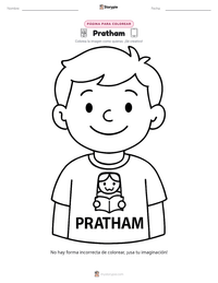 Vista previa de la hoja de trabajo imprimible de Pratham