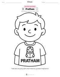 Prabaca lembar kerja cetak Pratham