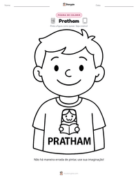 Prévia da folha de atividades imprimível Pratham