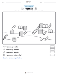 Pratham printable worksheet preview