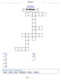 Pratham printable worksheet preview