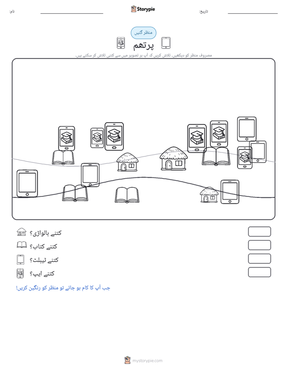 گنتی کا منظر