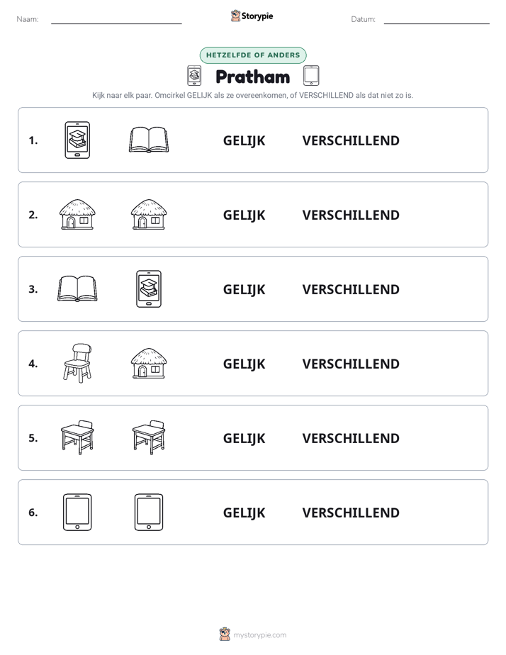 Zelfde of Verschillend