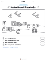 Bombay Natural History Society printable worksheet preview