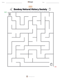 Bombay Natural History Society printable worksheet preview
