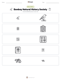 Bombay Natural History Society printable worksheet preview