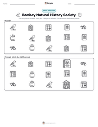 Bombay Natural History Society printable worksheet preview