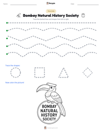 Bombay Natural History Society printable worksheet preview