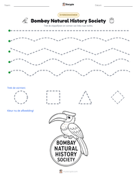 Bombay Natural History Society afdrukbare werkblad voorbeeld