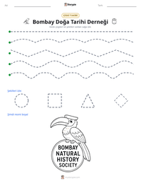 Bombay Doğa Tarihi Derneği yazdırılabilir çalışma sayfası önizlemesi