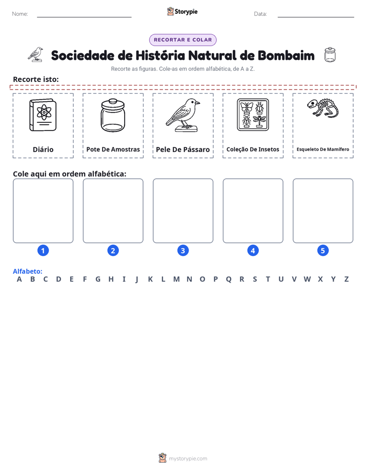 Recortar & Colar Alfabeto