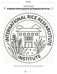 Prévia da folha de atividades imprimível Instituto Internacional de Pesquisa do Arroz