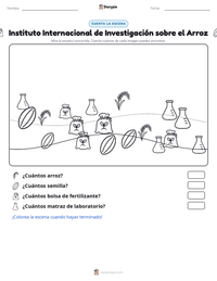 Vista previa de la hoja de trabajo imprimible de Instituto Internacional de Investigación sobre el Arroz