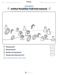 Prabaca lembar kerja cetak Institut Penelitian Padi Internasional