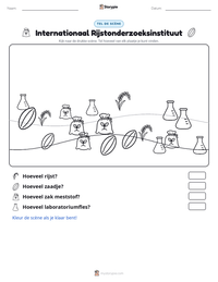 Internationaal Rijstonderzoeksinstituut afdrukbare werkblad voorbeeld