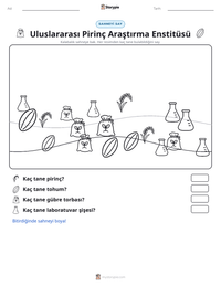 Uluslararası Pirinç Araştırma Enstitüsü yazdırılabilir çalışma sayfası önizlemesi