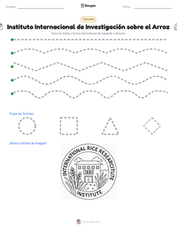 Vista previa de la hoja de trabajo imprimible de Instituto Internacional de Investigación sobre el Arroz