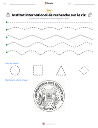 Aperçu de la feuille de travail imprimable Institut international de recherche sur le riz