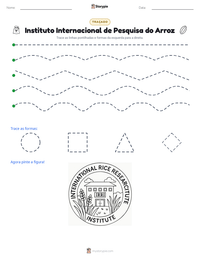 Prévia da folha de atividades imprimível Instituto Internacional de Pesquisa do Arroz