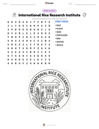 International Rice Research Institute printable worksheet preview