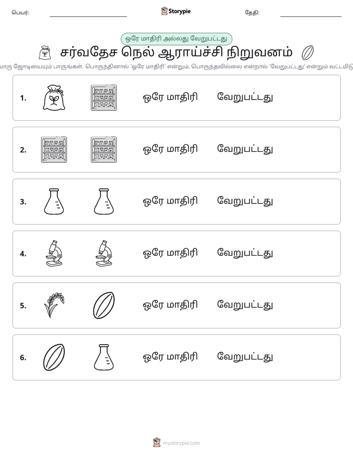 அதே அல்லது மாறுபட்டது
