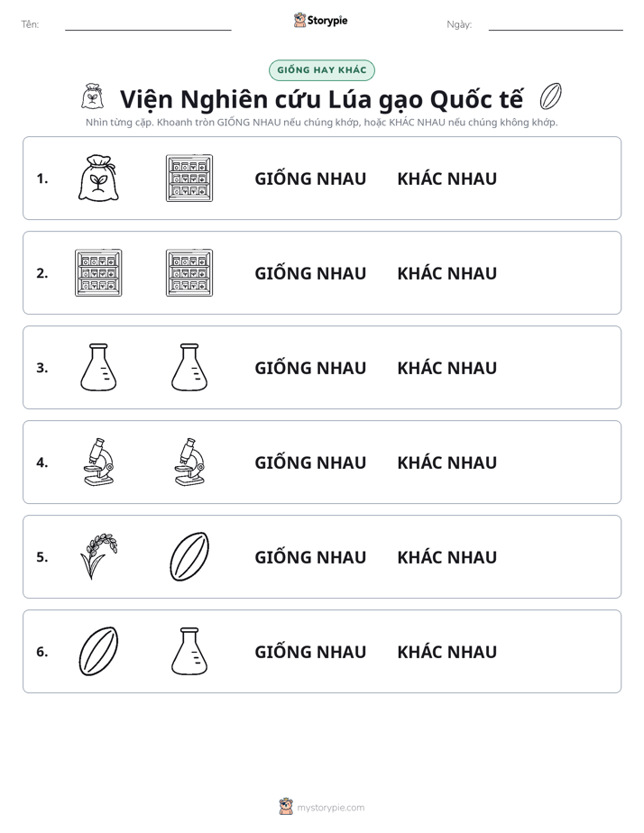 Giống Hay Khác