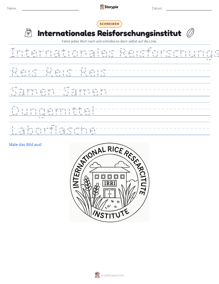 Schreibübung
