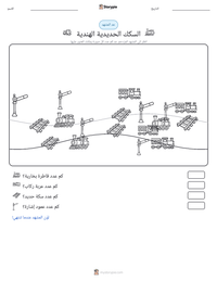 معاينة ورقة العمل القابلة للطباعة السكك الحديدية الهندية
