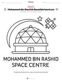 Mohammed-bin-Raschid-Raumfahrtzentrum druckbare Arbeitsblatt Vorschau