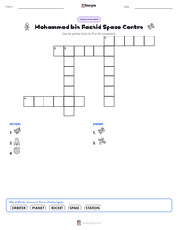 Mohammed bin Rashid Space Centre printable worksheet preview
