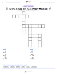 Muhammed bin Raşid Uzay Merkezi yazdırılabilir çalışma sayfası önizlemesi