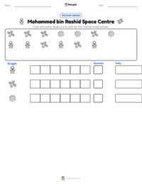 Mohammed bin Rashid Space Centre printable worksheet preview