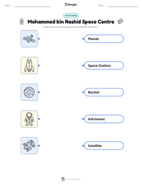 Mohammed bin Rashid Space Centre printable worksheet preview
