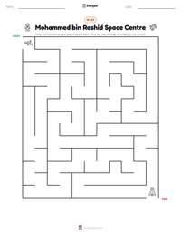 Mohammed bin Rashid Space Centre printable worksheet preview